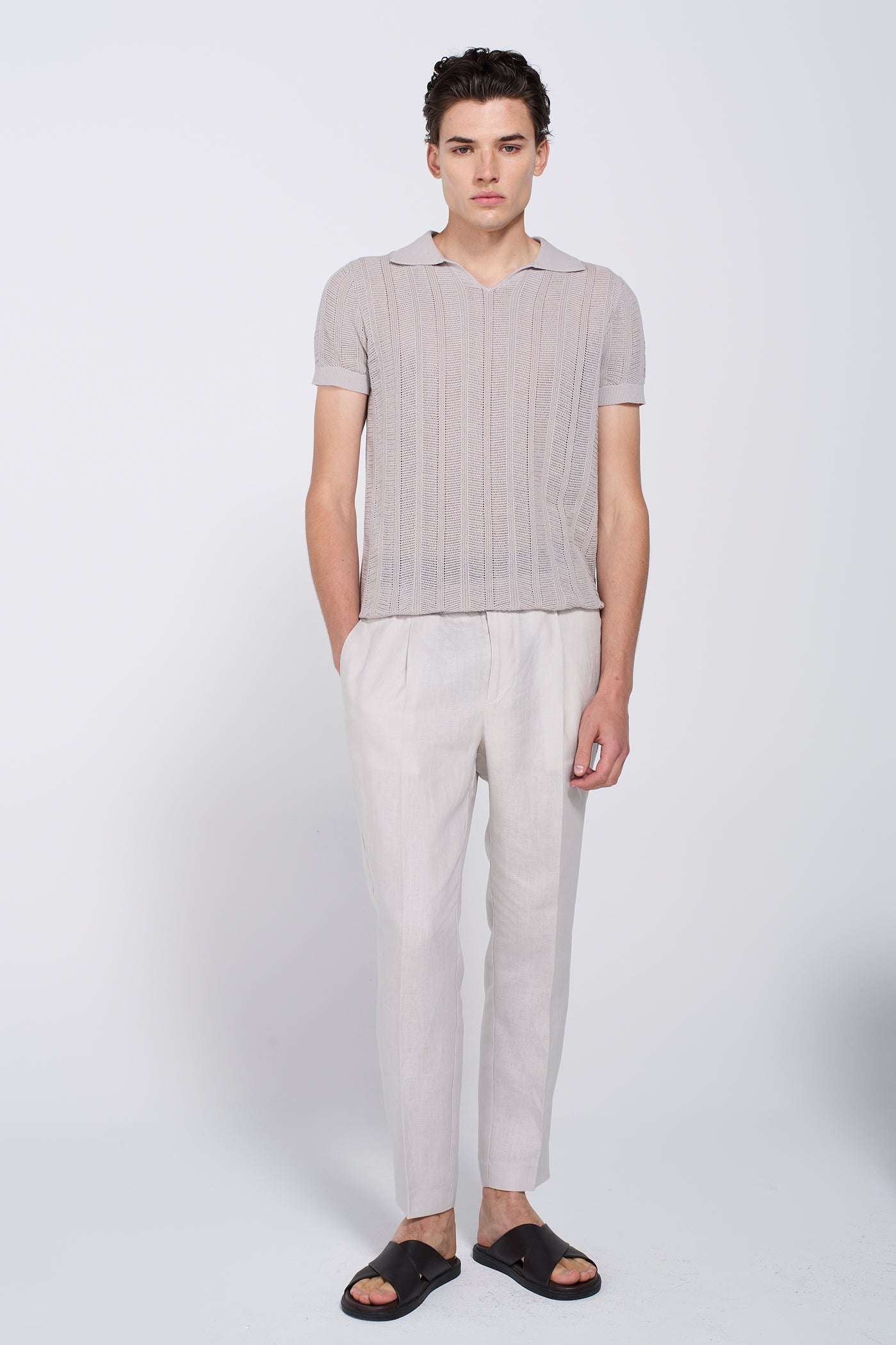 PANTALONE IN LINO CON COULISSE