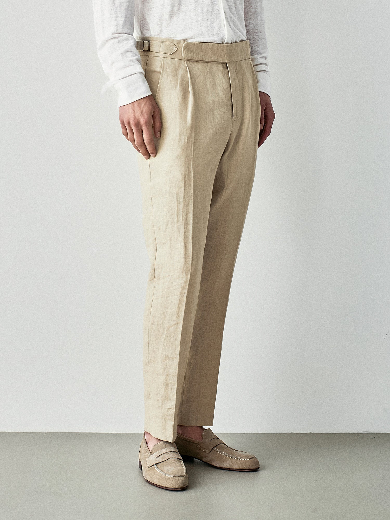 Pantaloni sartoriali in lino