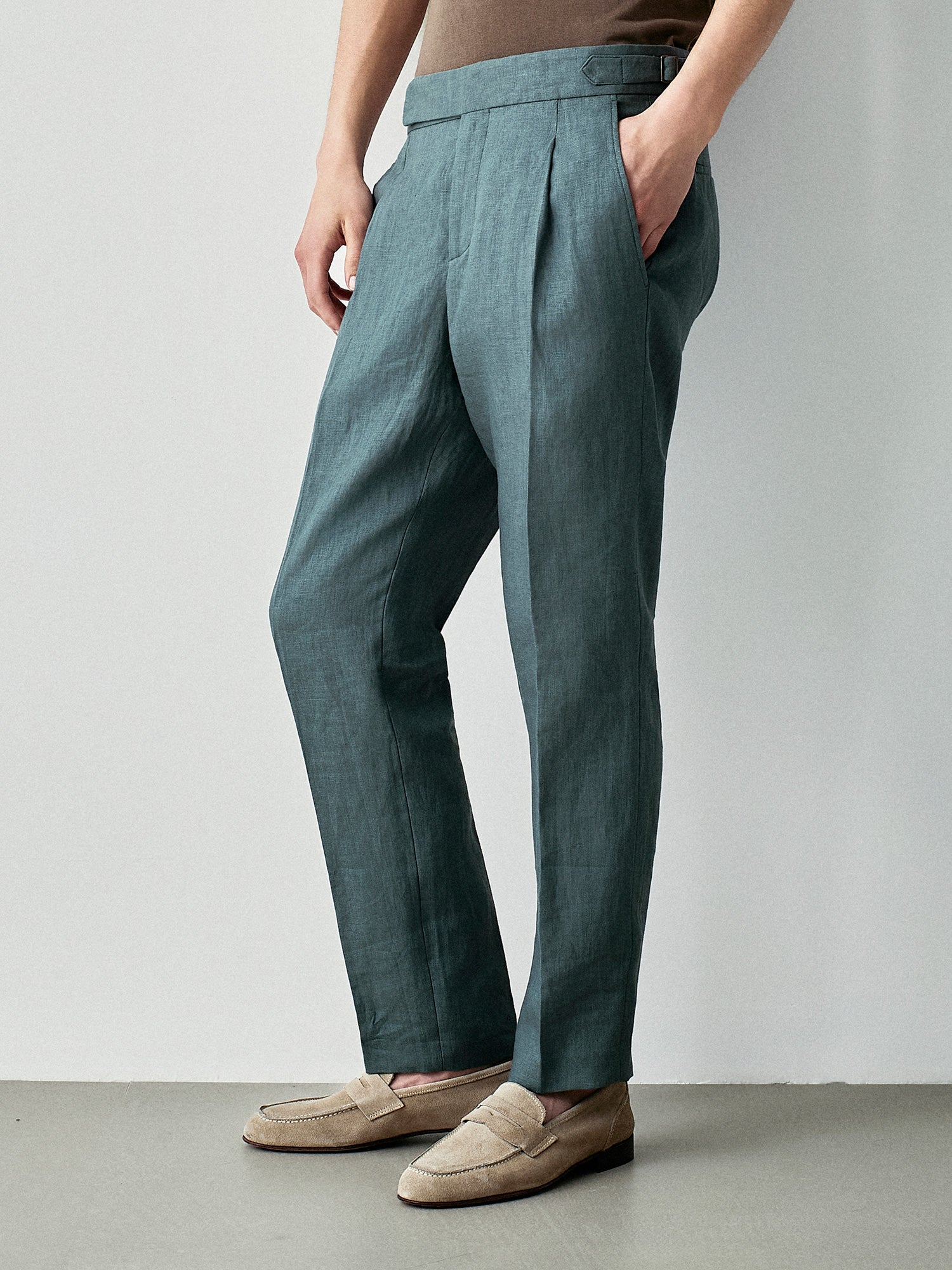 Pantaloni sartoriali in lino
