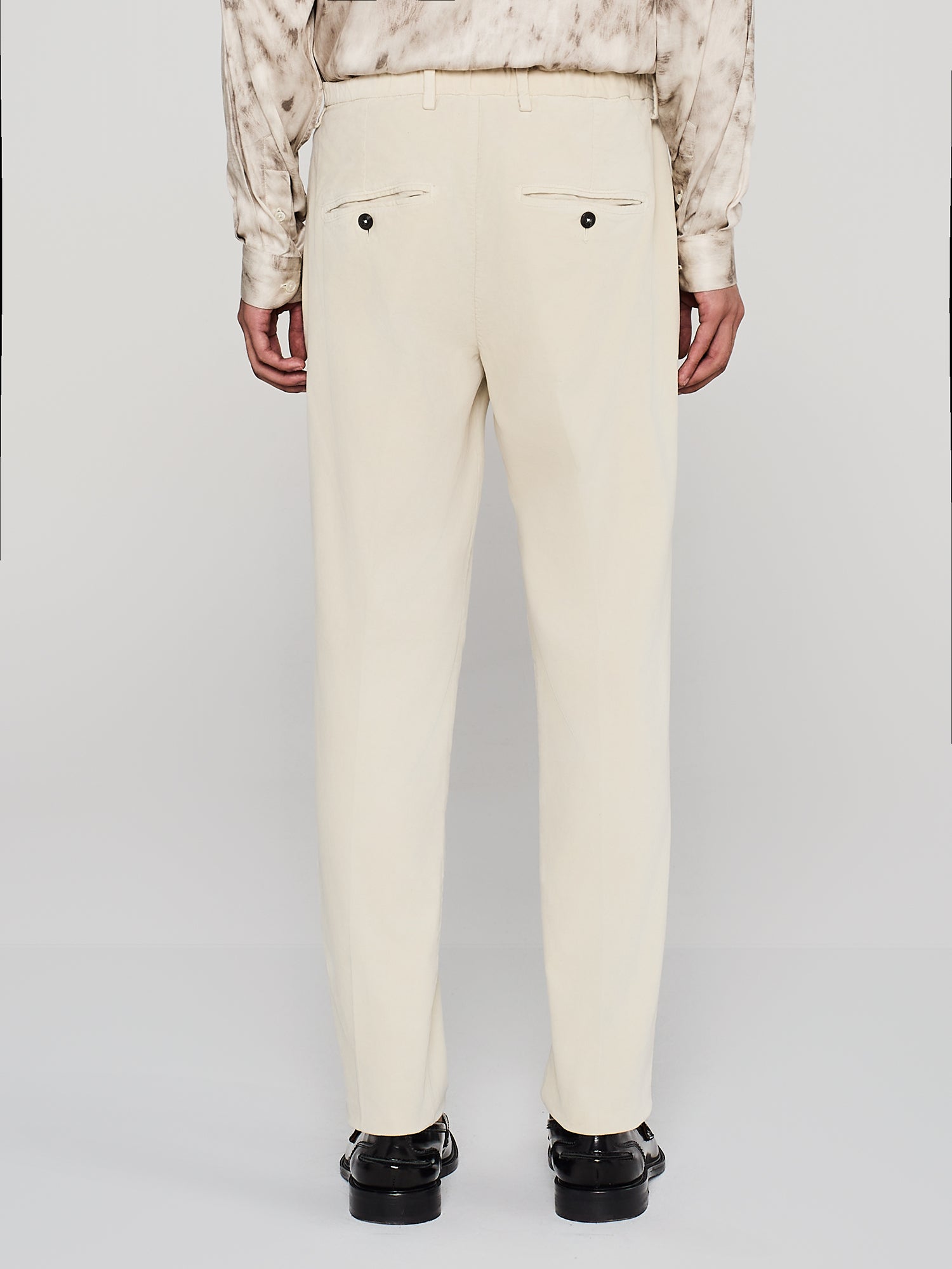 PANTALONE IN VELLUTO LISCIO