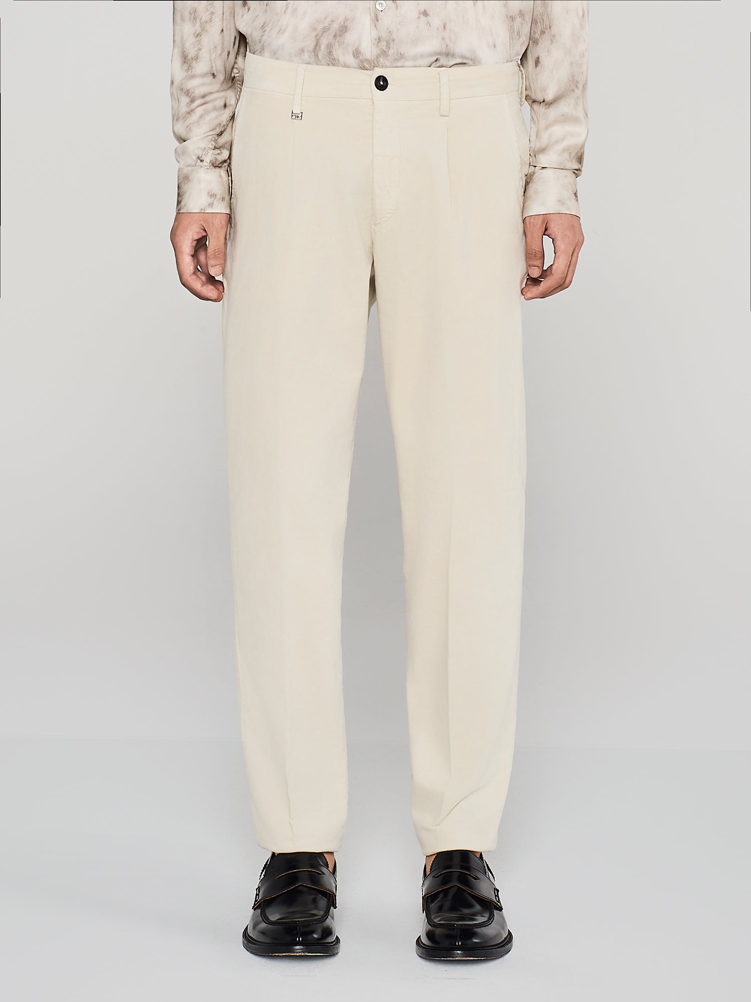 PANTALONE IN VELLUTO LISCIO