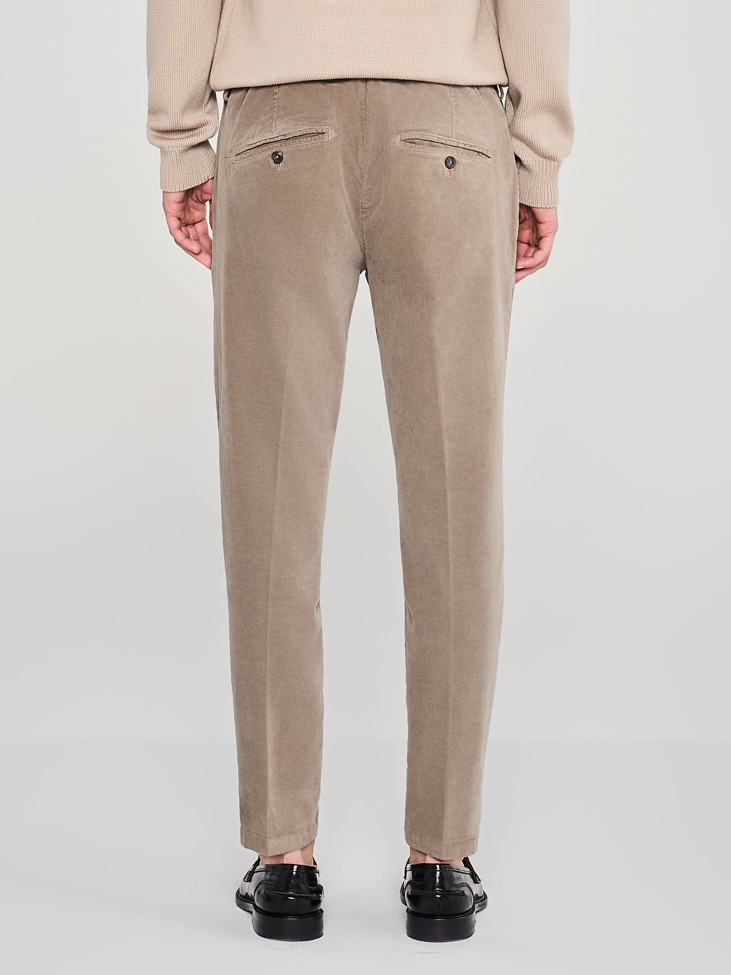 SMOOTH CORDUROY TROUSERS