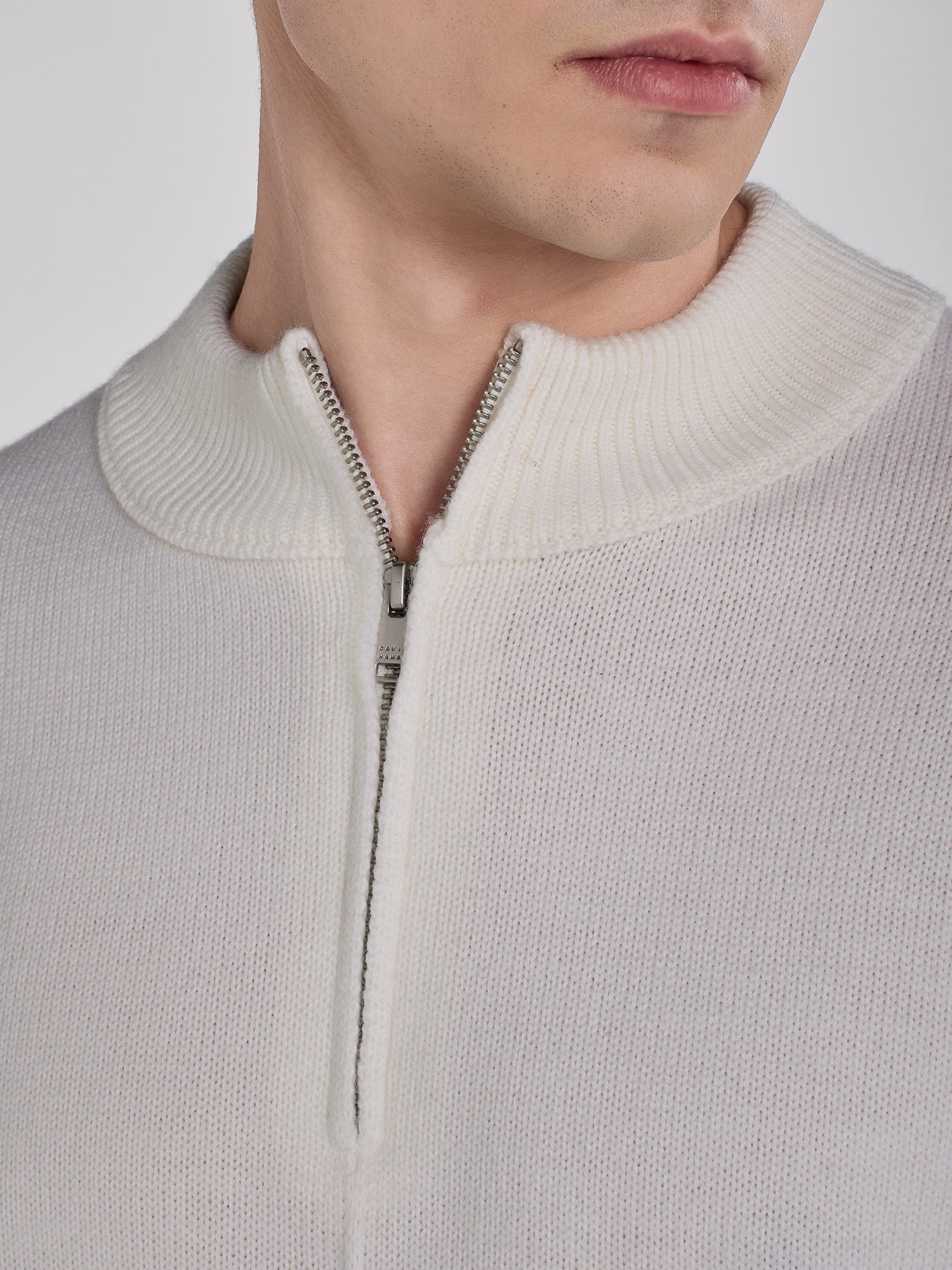 HALF ZIP KNIT