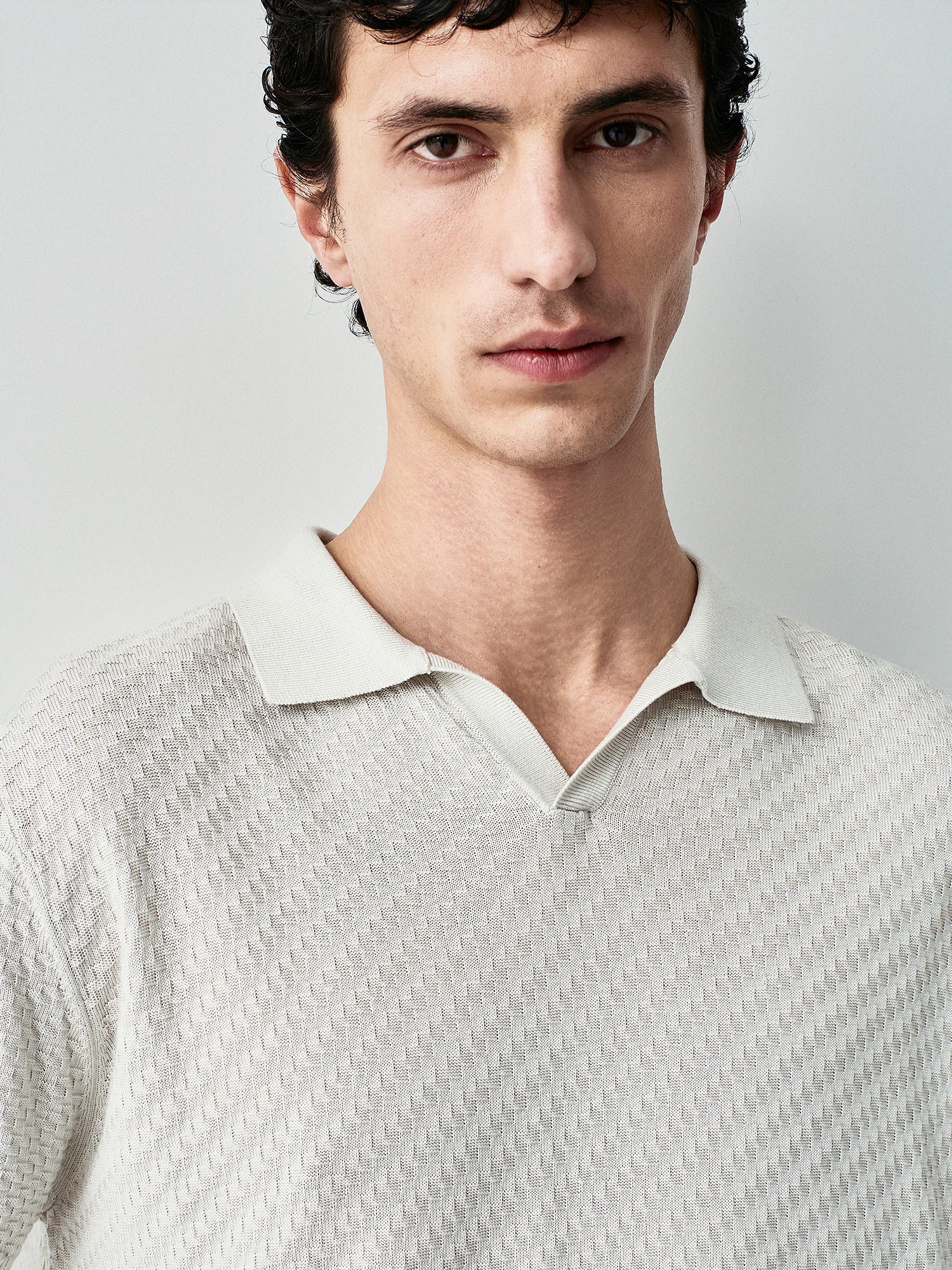 Textured polo