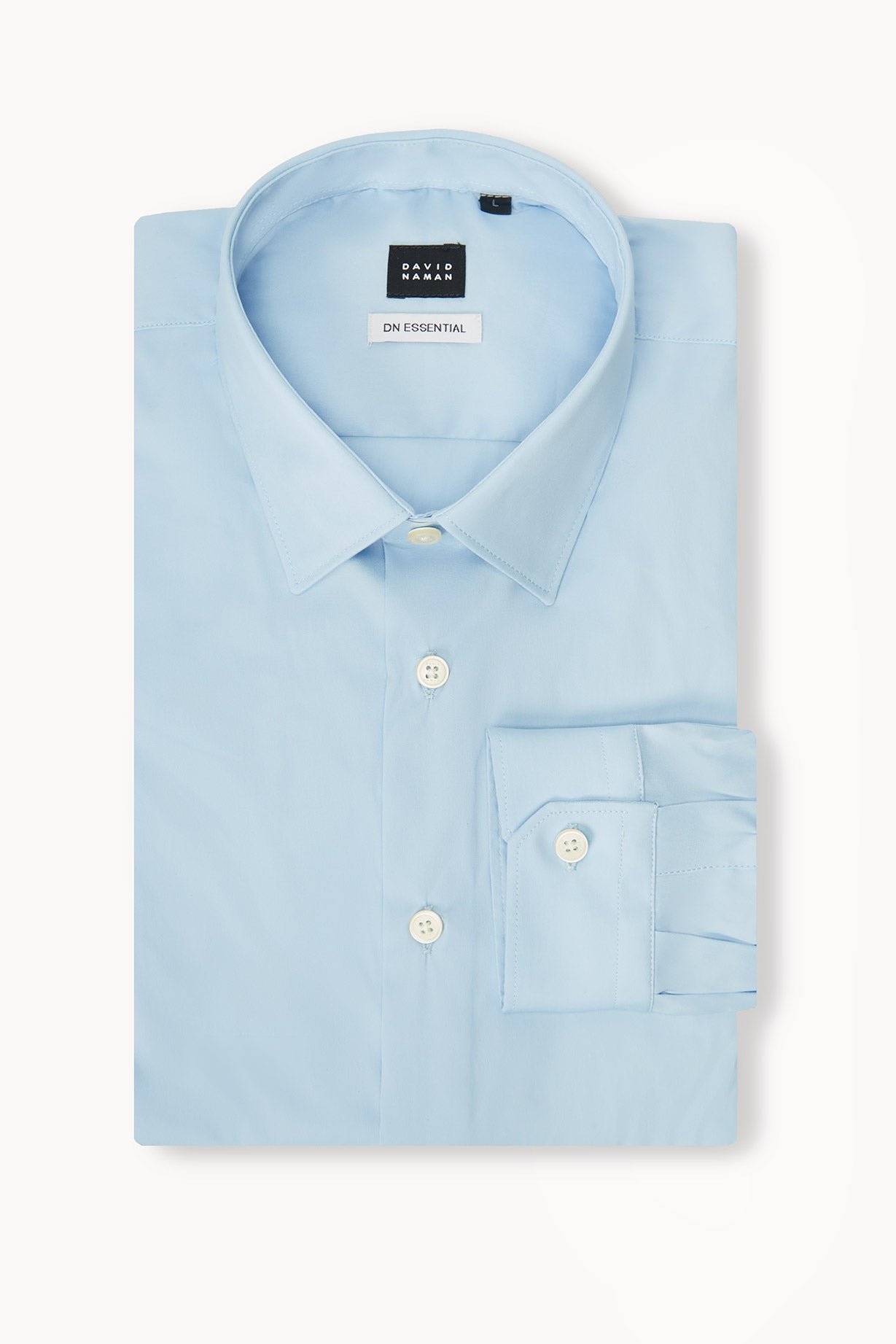 BASIC COTTON SHIRT - LIGHT BLUE