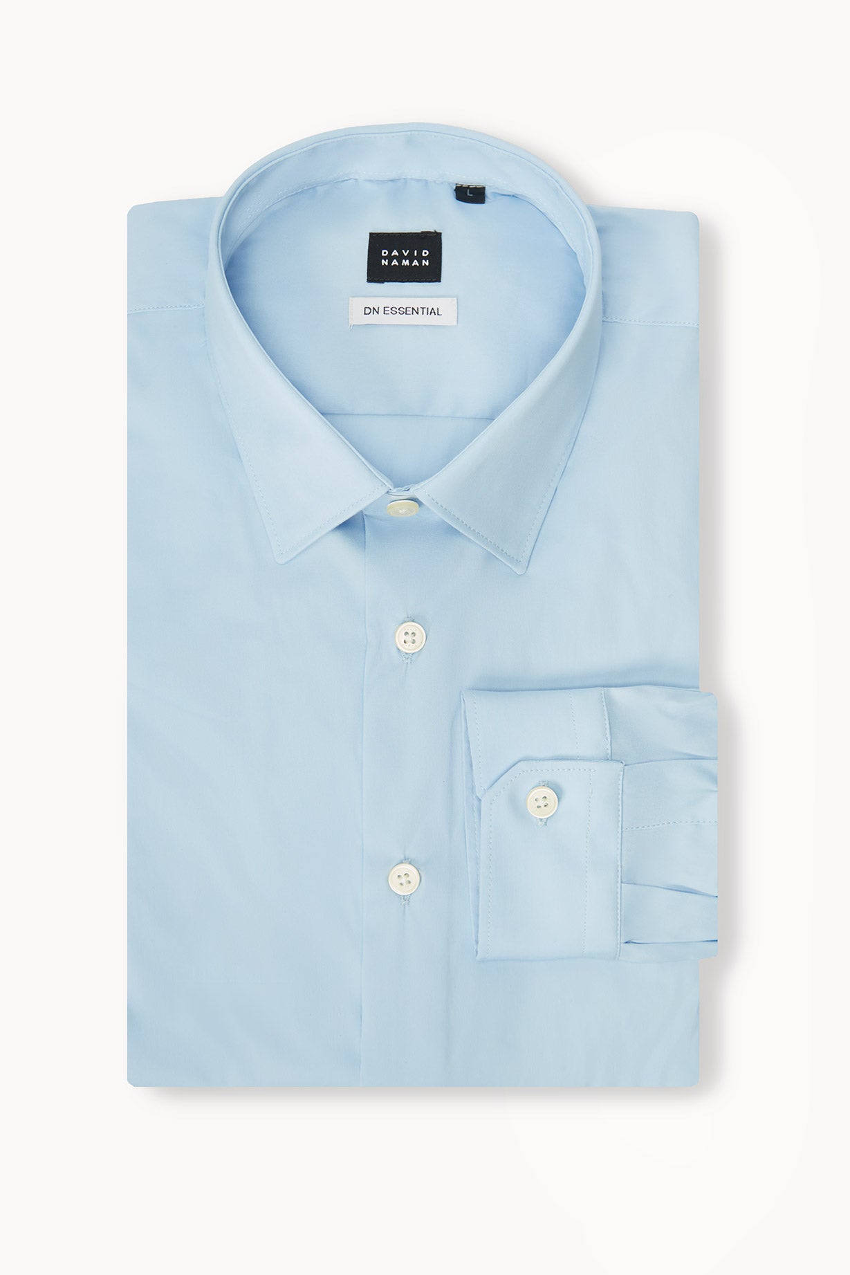 BASIC SHIRT IN LIGHT BLUE COTTON