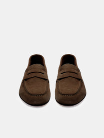 Mocassino in pelle suede