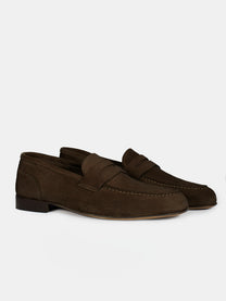 Mocassino in pelle suede