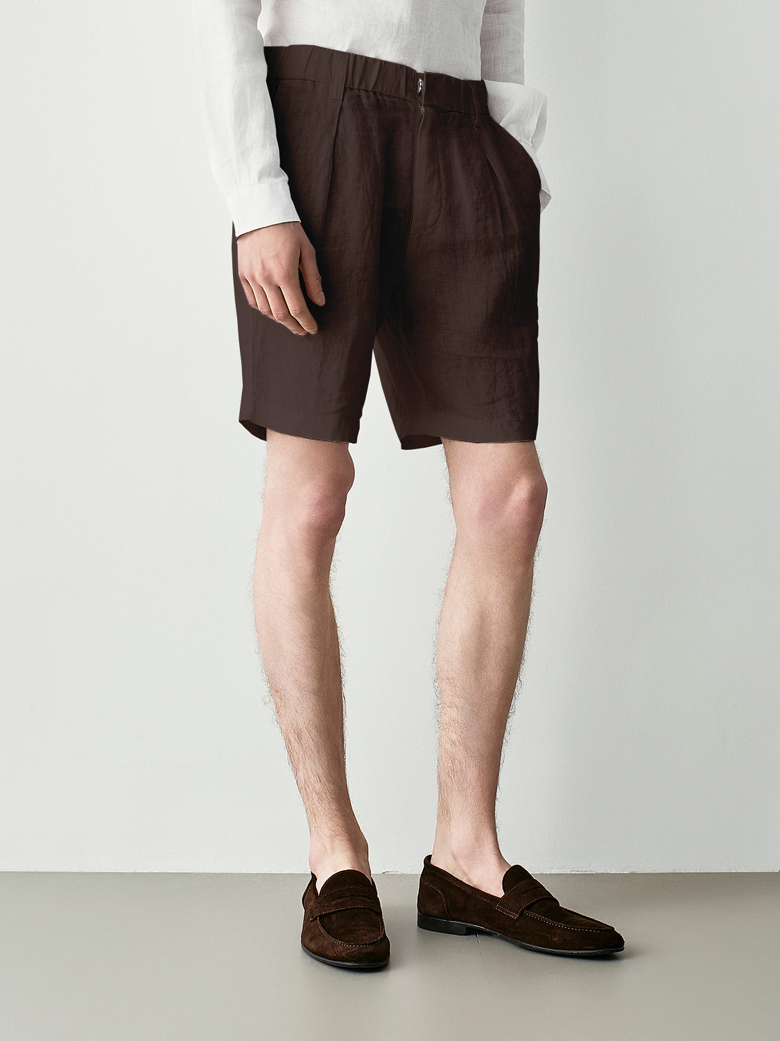 100% linen bermuda