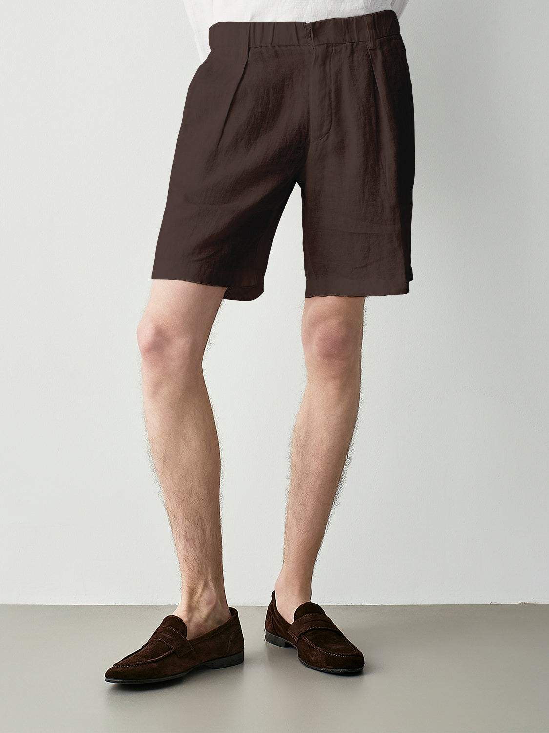 100% linen bermuda