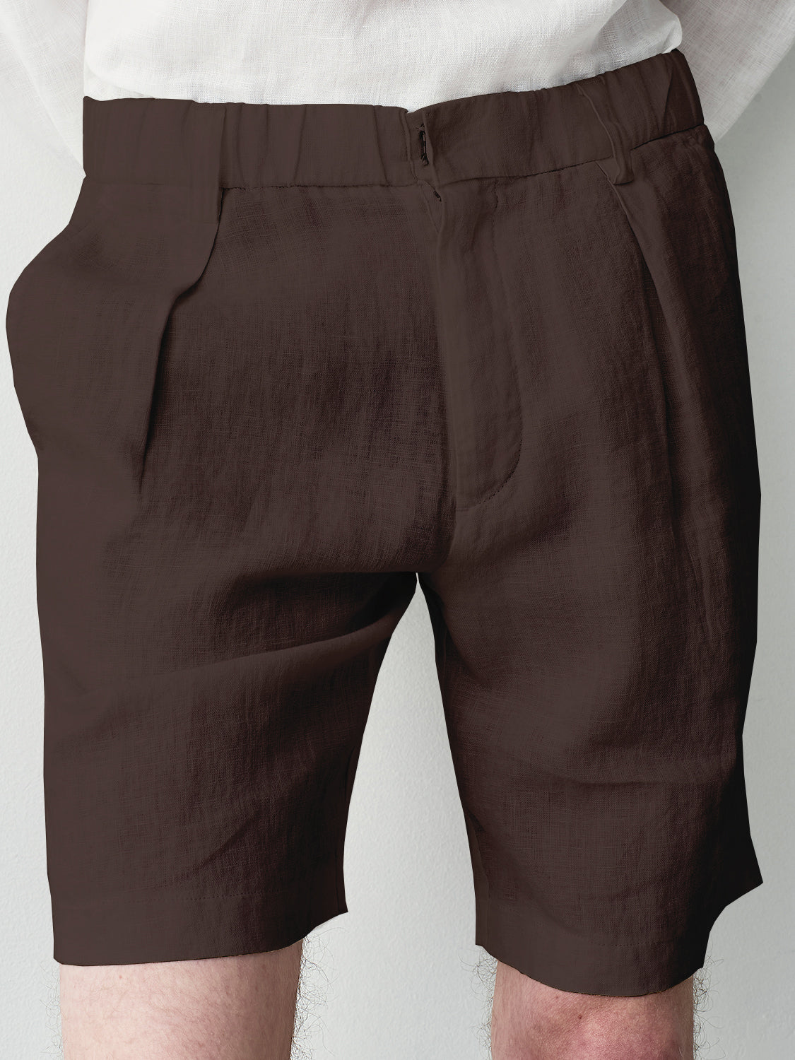 100% linen bermuda