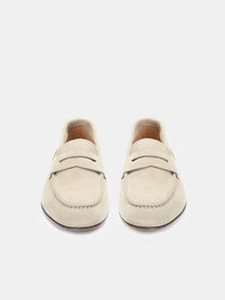 Suede leather loafer
