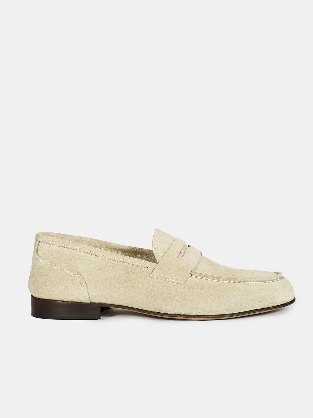 Suede leather loafer