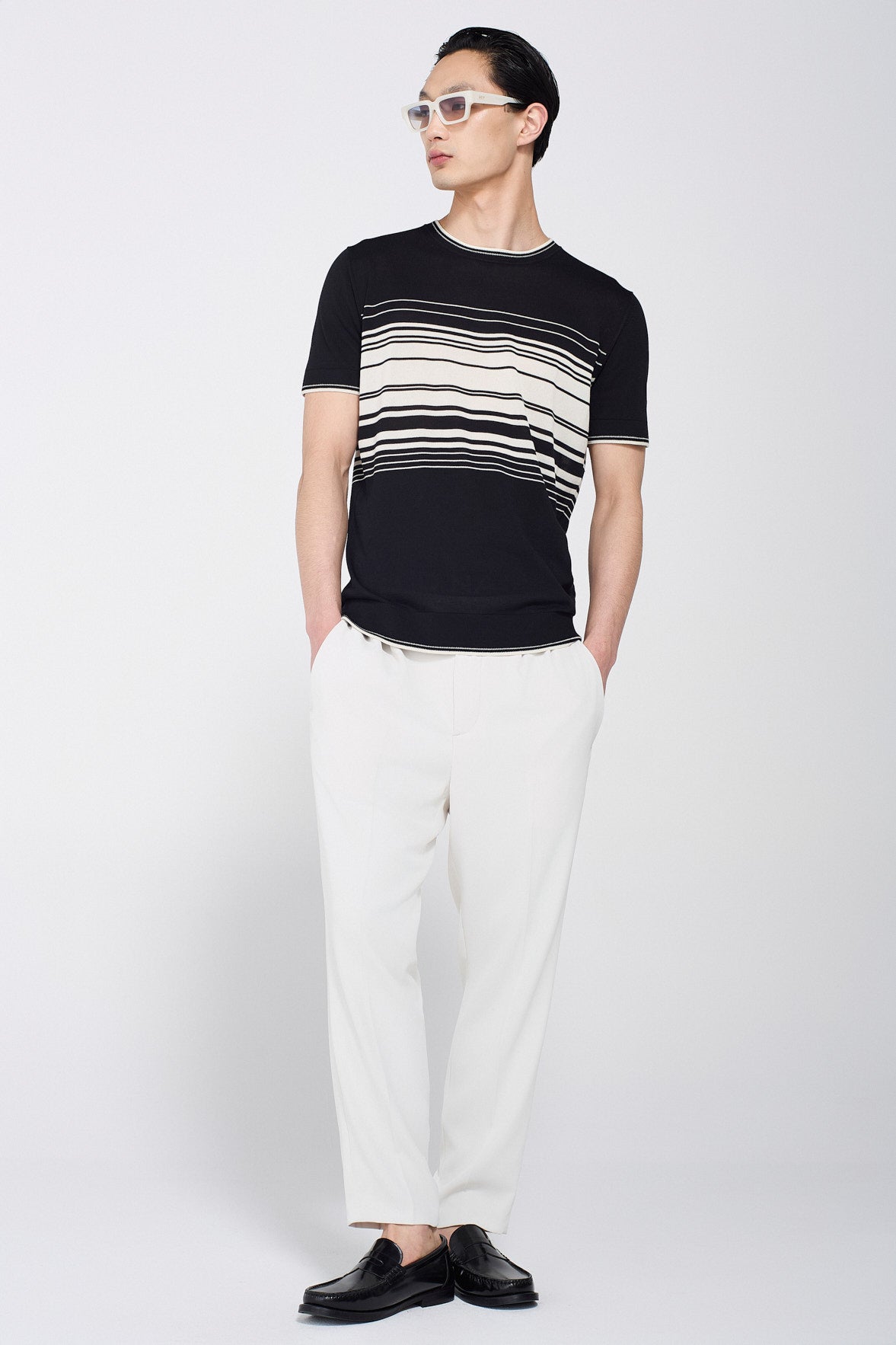 STRIPED ROUNDNECK T-SHIRT