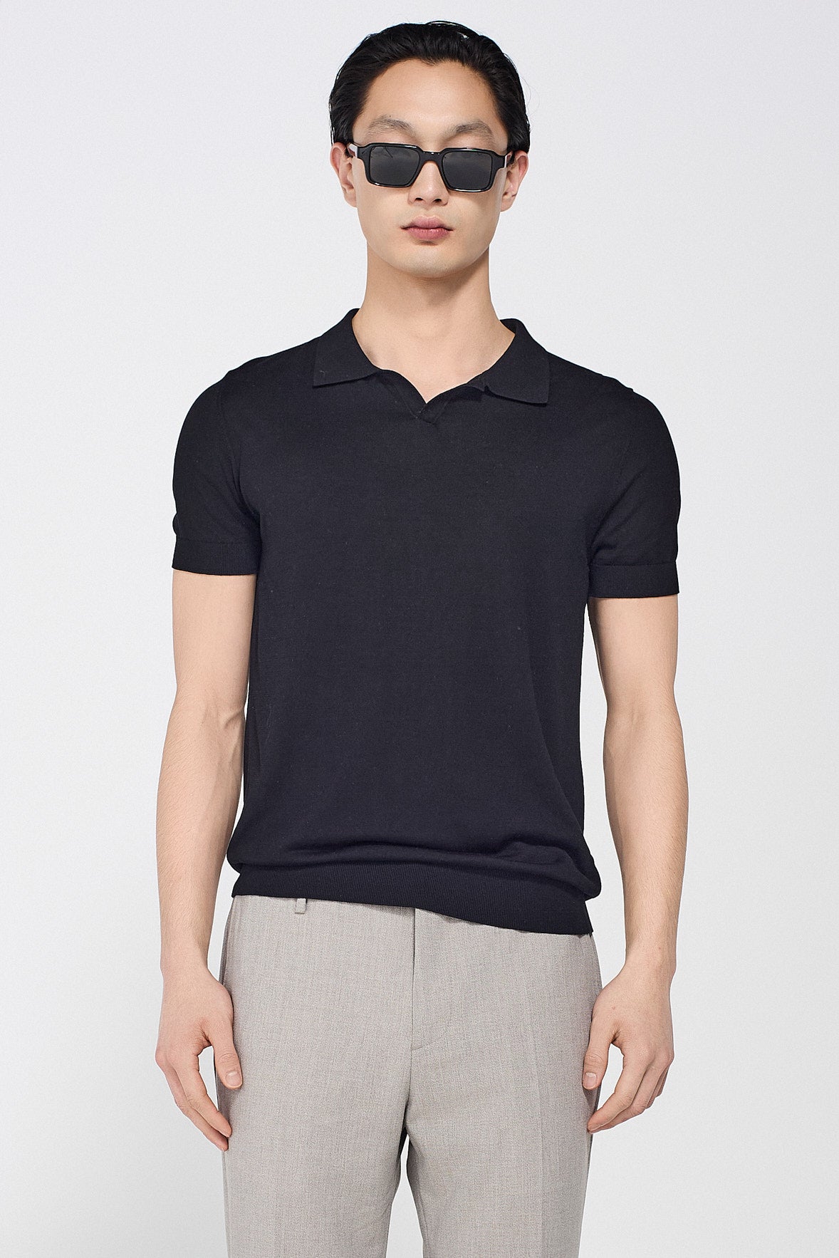 SILK POLO SHIRT