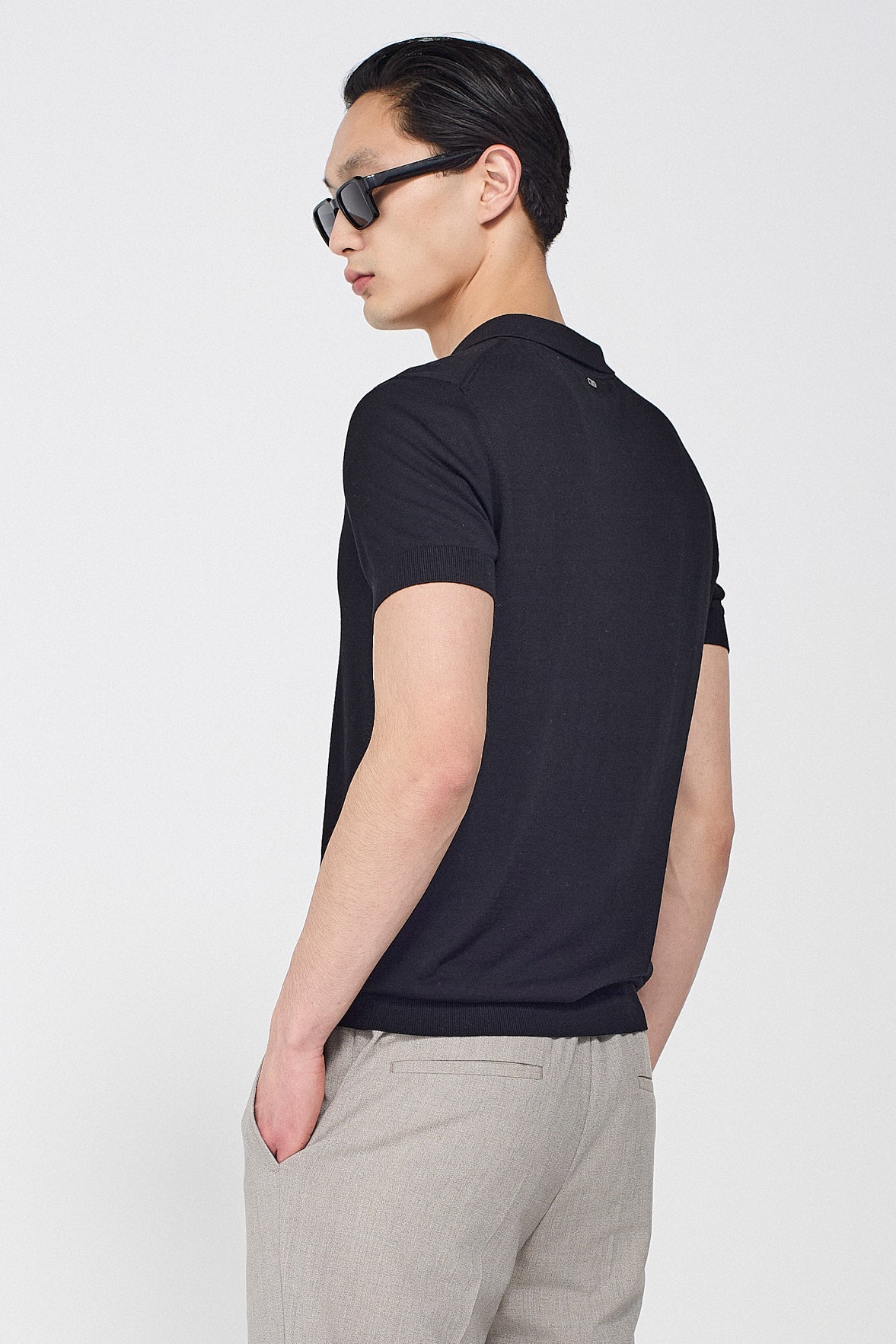 SILK POLO SHIRT