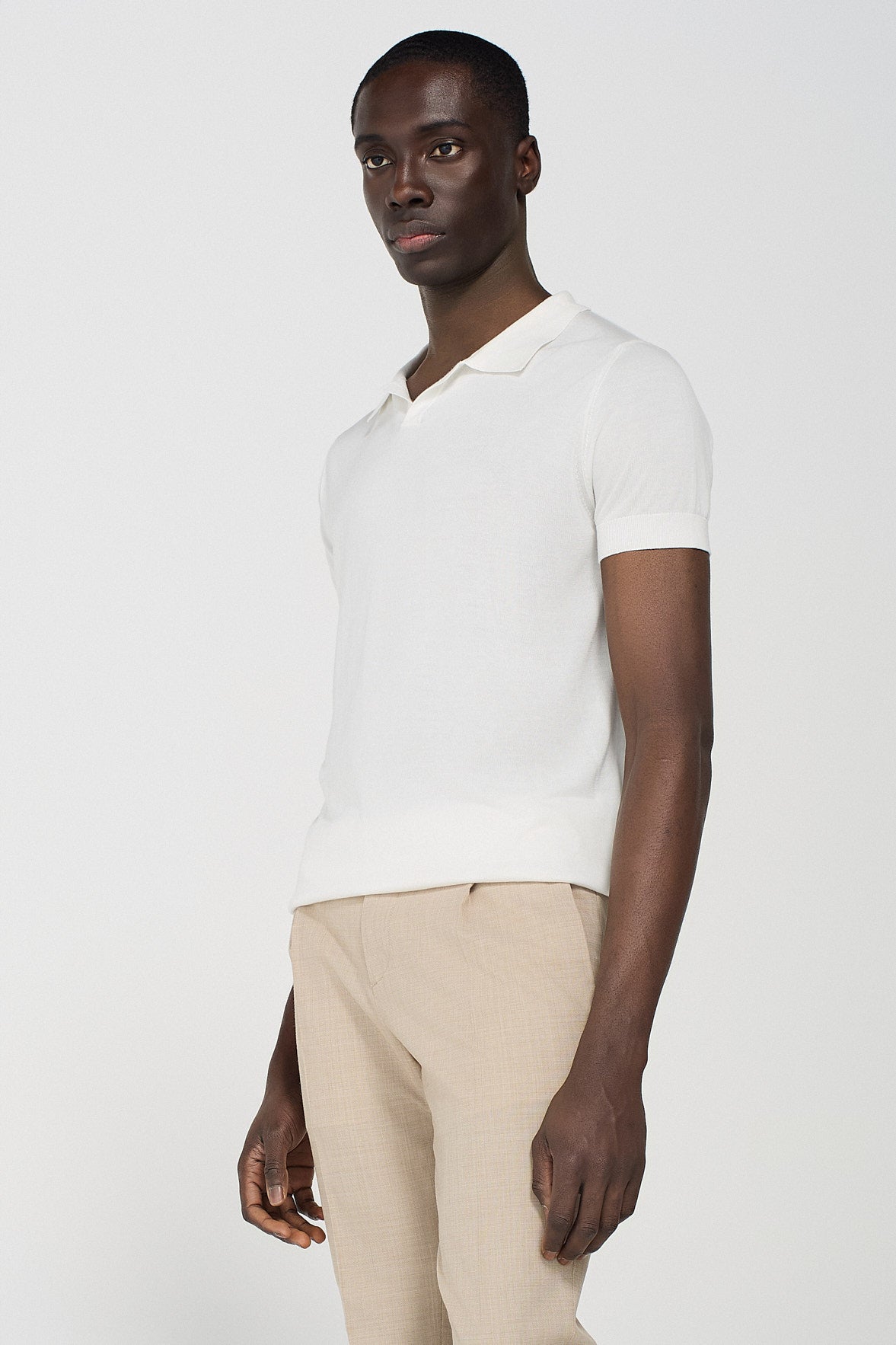 SILK POLO SHIRT