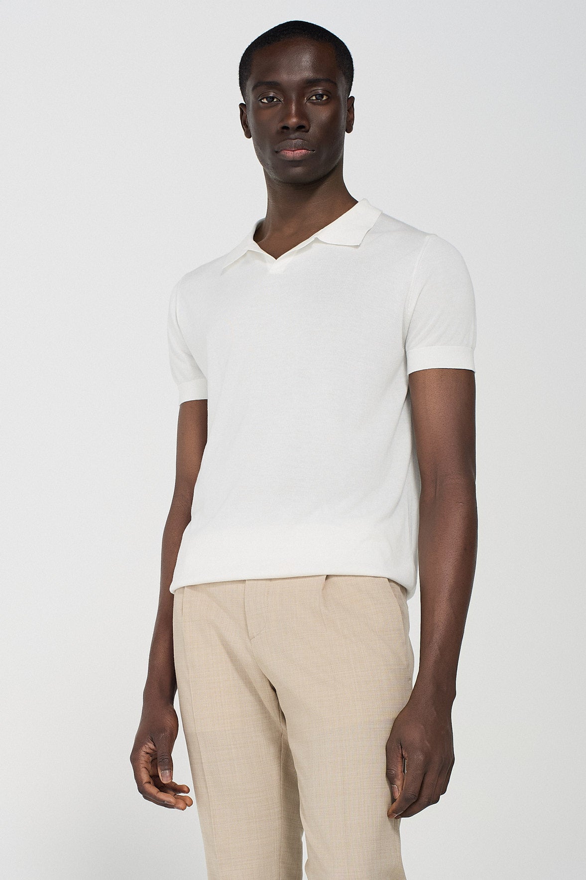 SILK POLO SHIRT