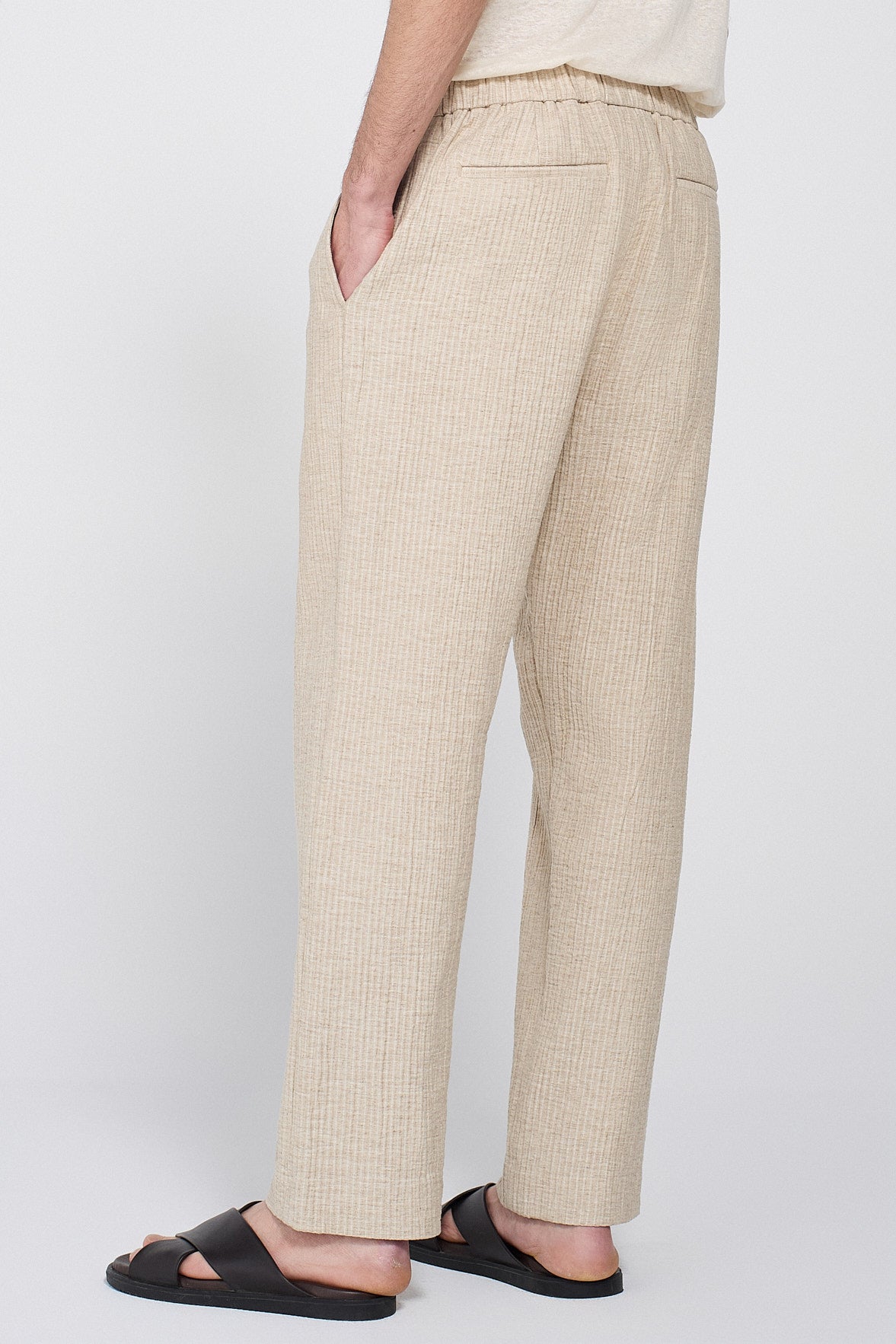 PANTALONE TESSUTO GOFFRATO
