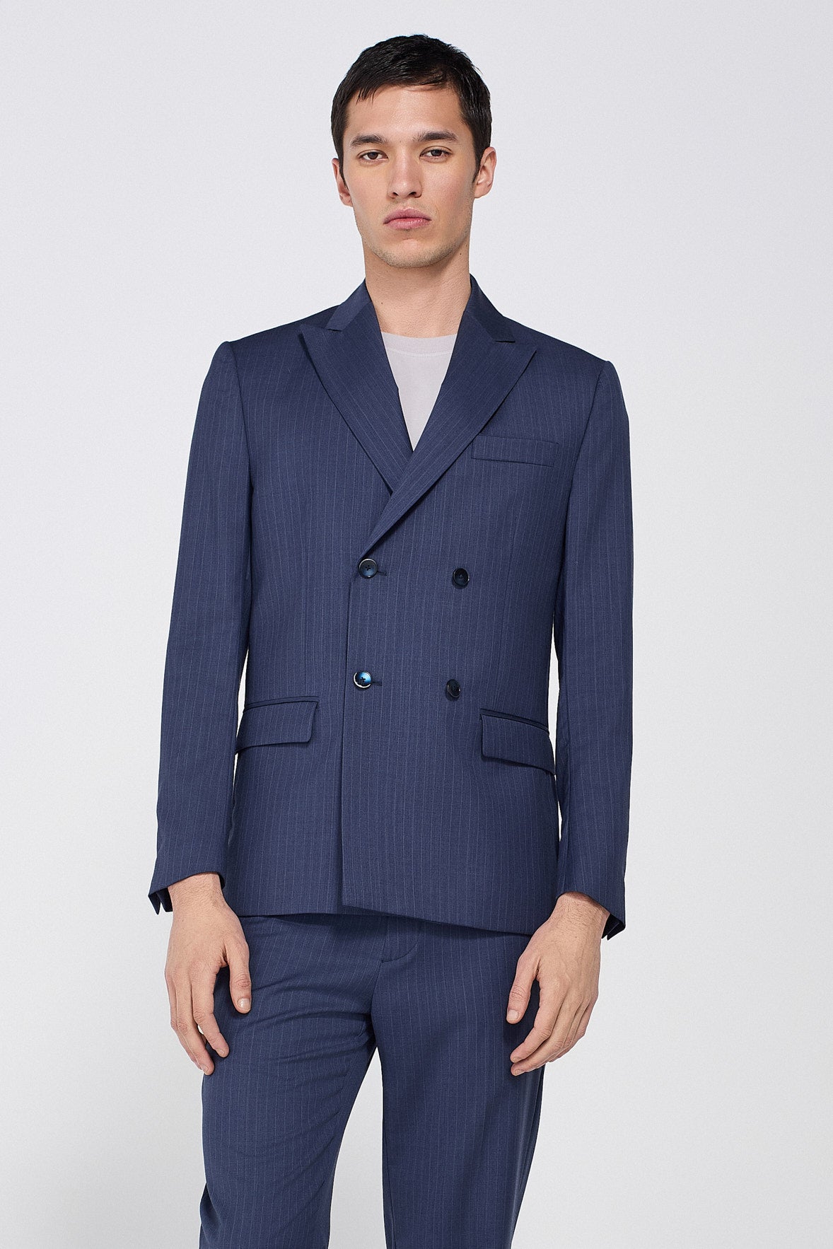 DOUBLE-BREATSED SUIT JACKET