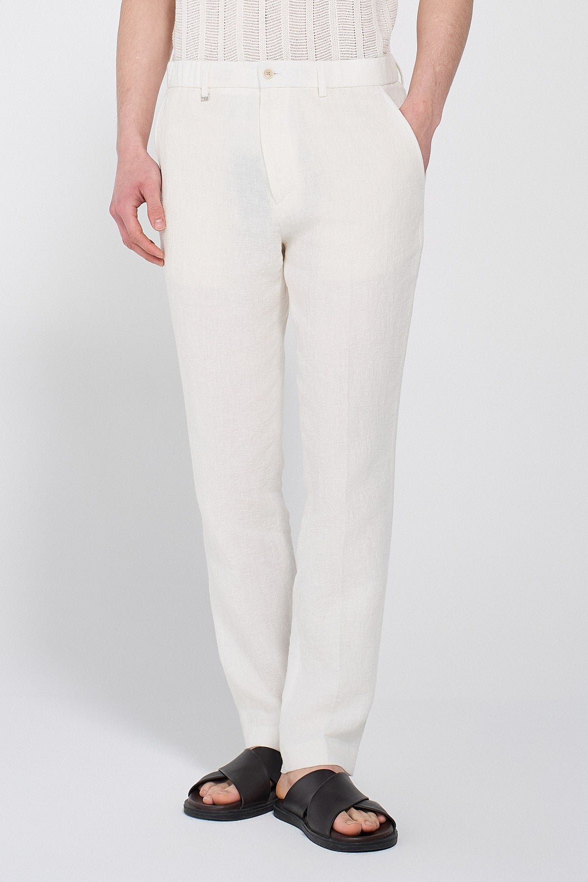 LINEN SUIT PANTS