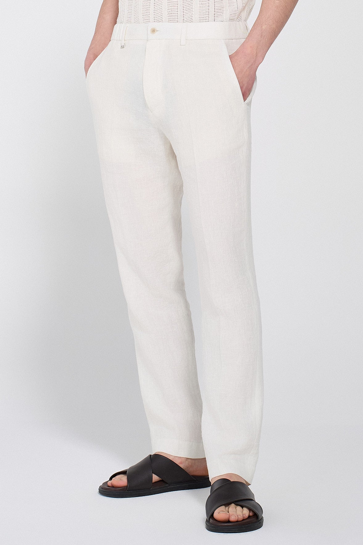 LINEN SUIT PANTS