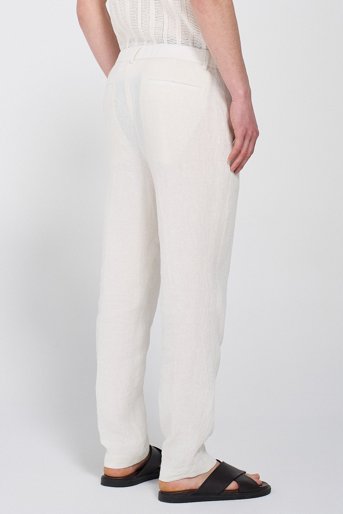 PANTALONE DA ABITO IN LINO