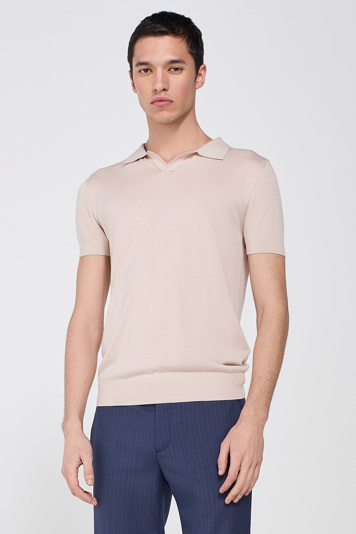 SILK POLO SHIRT