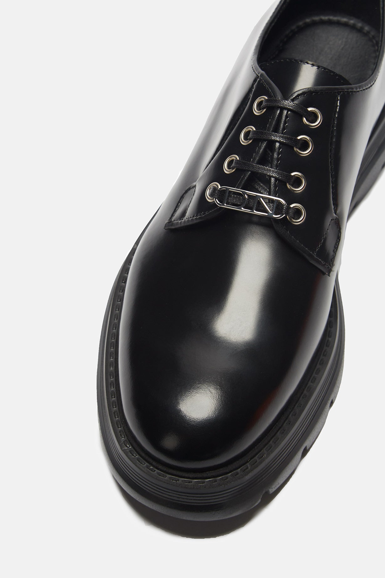 CALFSKIN DERBY WITH CONTRASTING LACES