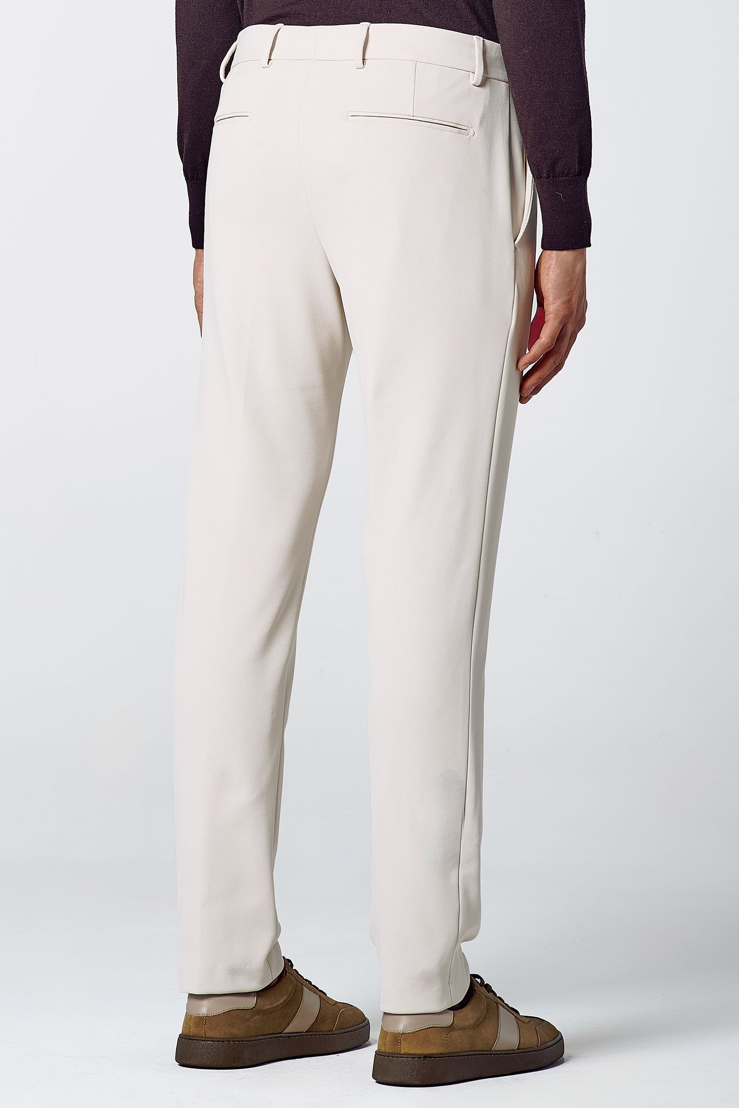 COTTON SUIT PANTS