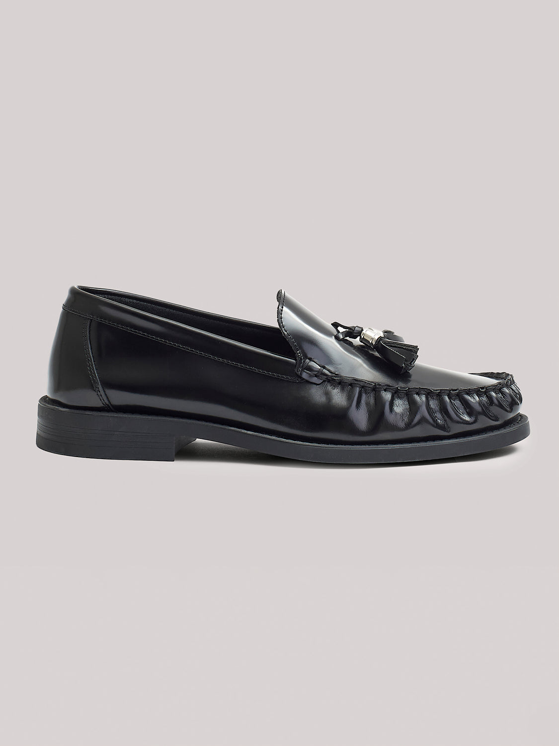 Leather tassel loafers