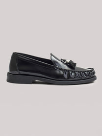 Leather tassel loafers