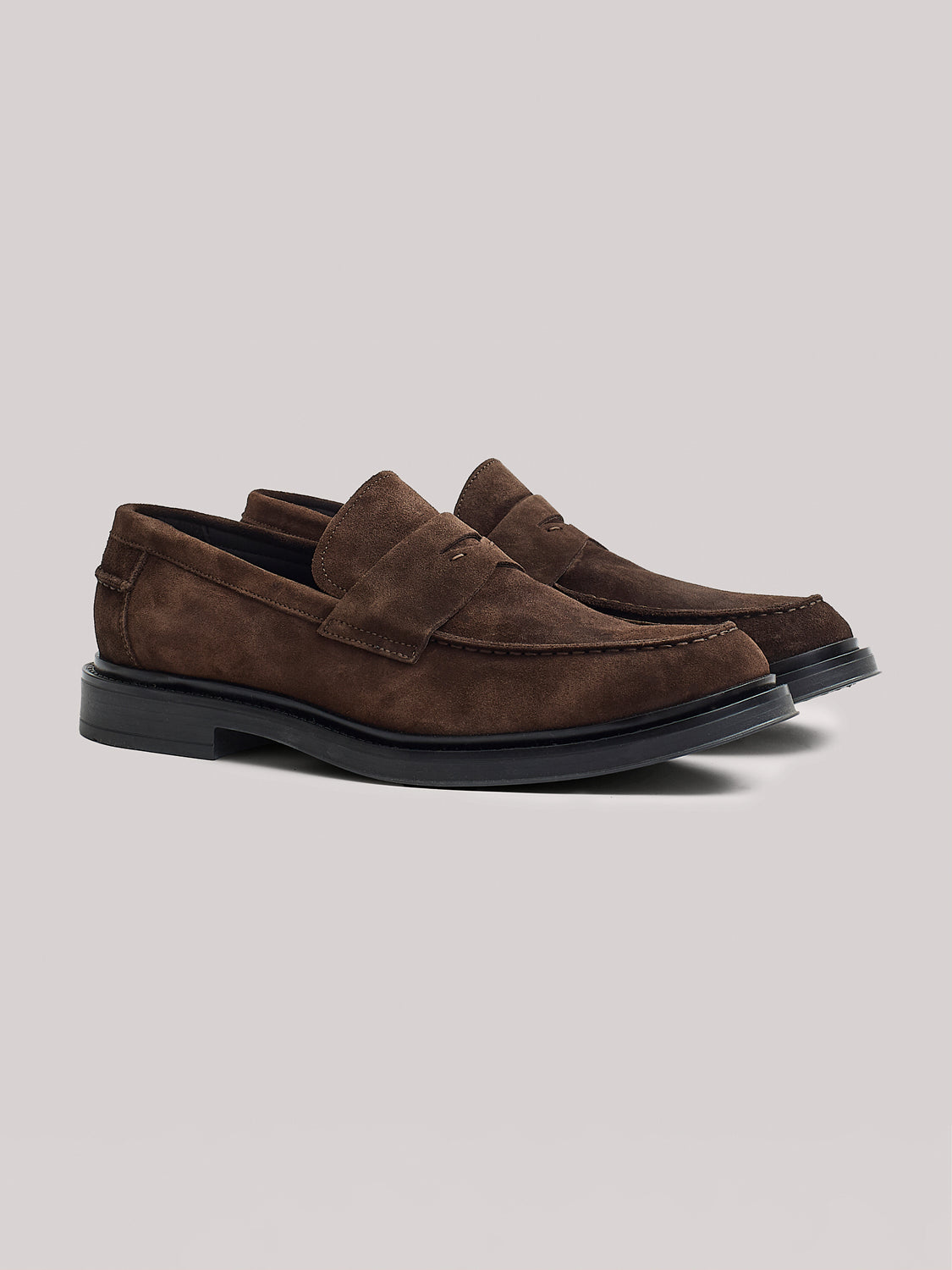Mocassini in pelle suede