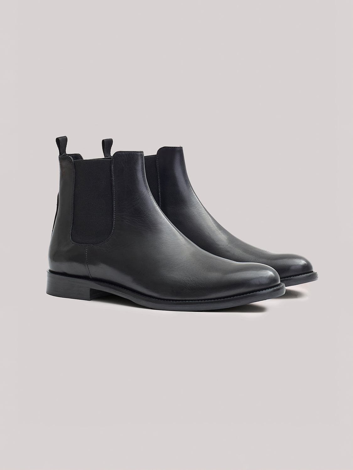 Leather chelsea boots