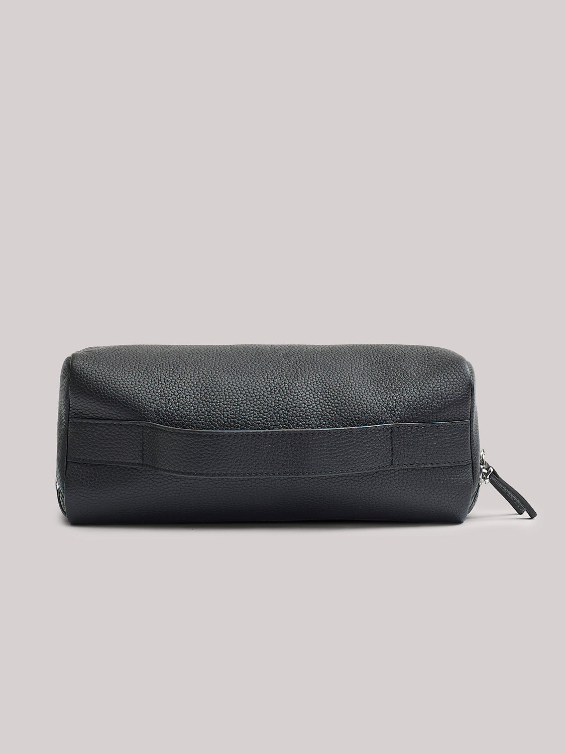 grained leather wash bag