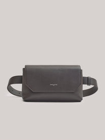 Grained leather belt bag