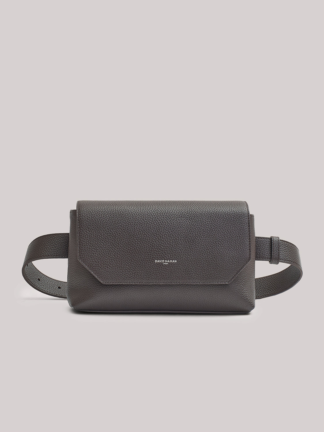 Grained leather belt bag