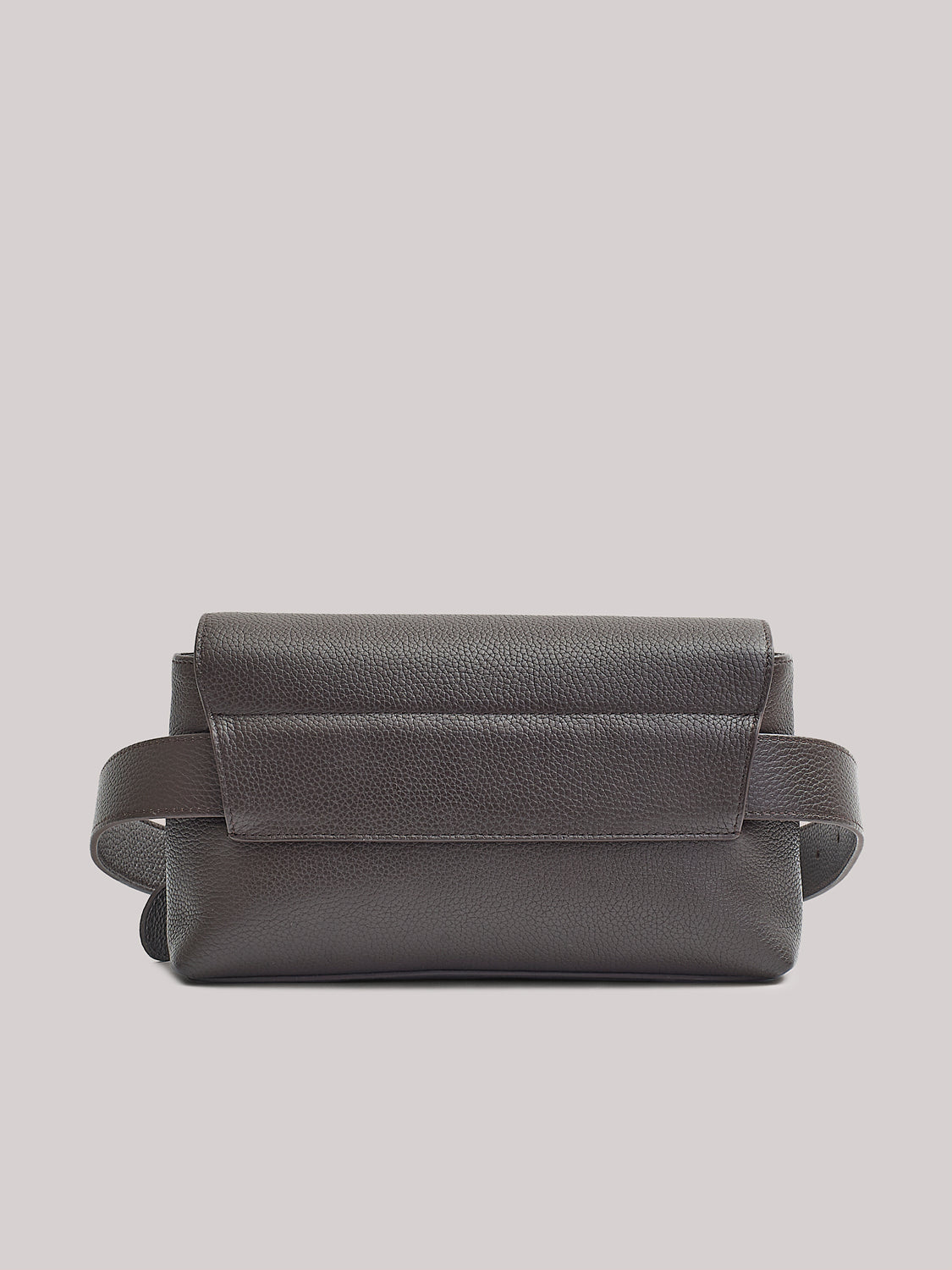 Grained leather belt bag