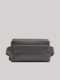 Grained leather belt bag