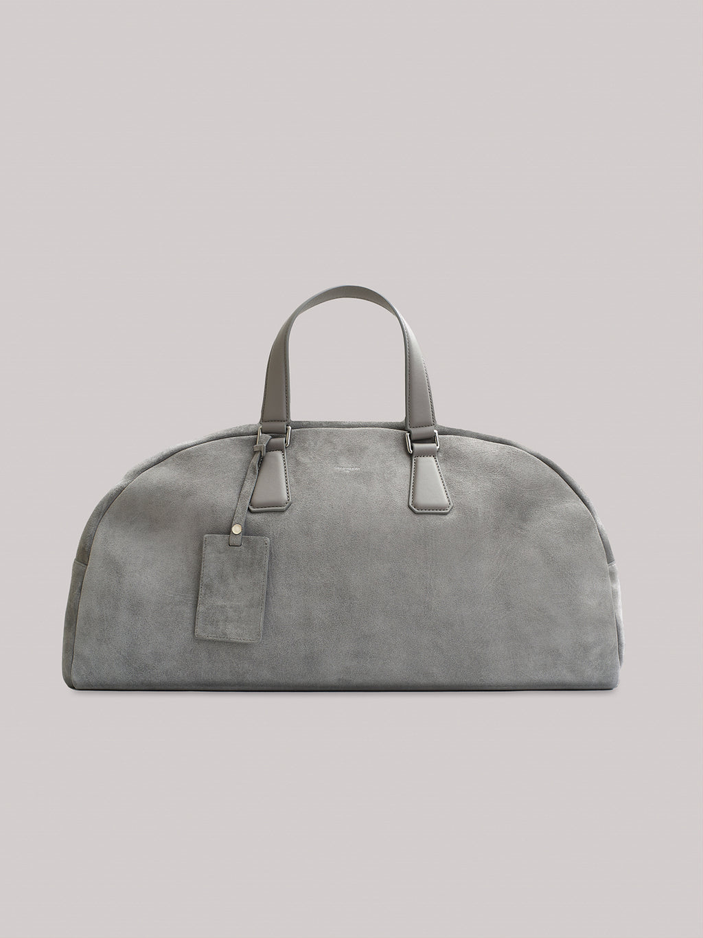 Bowling bag in pelle suede