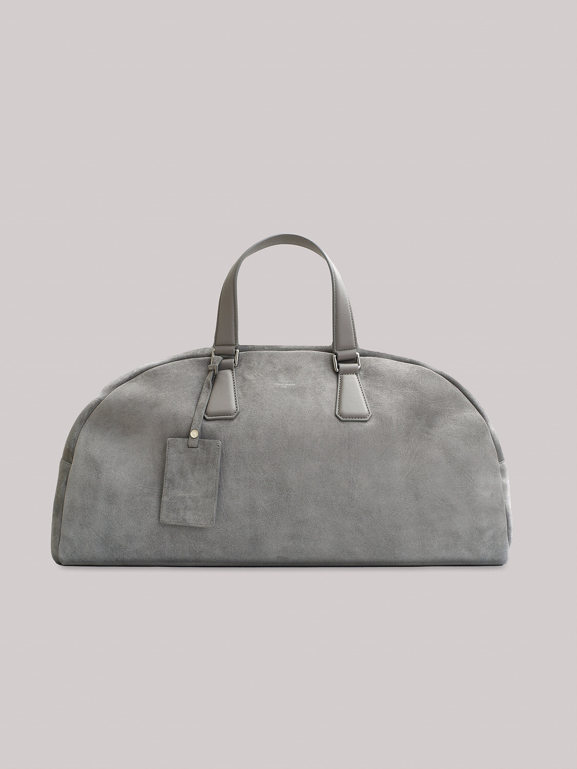Suede bowling bag