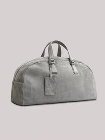 Suede bowling bag