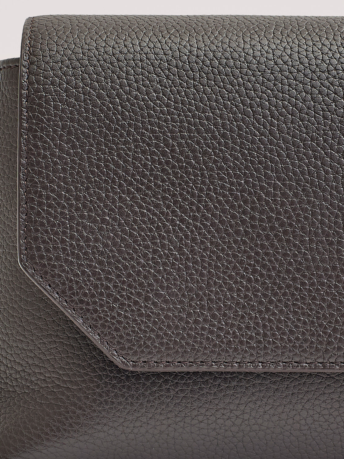 Grained leather belt bag