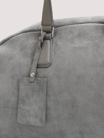 Suede bowling bag