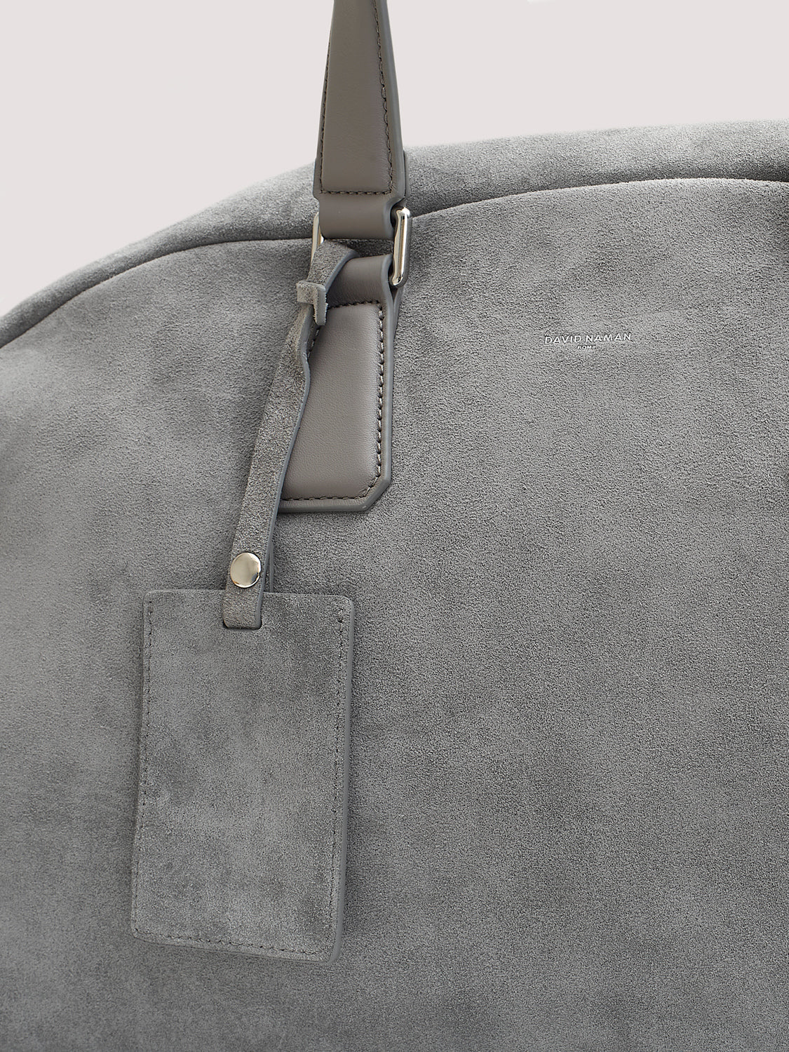 Suede bowling bag