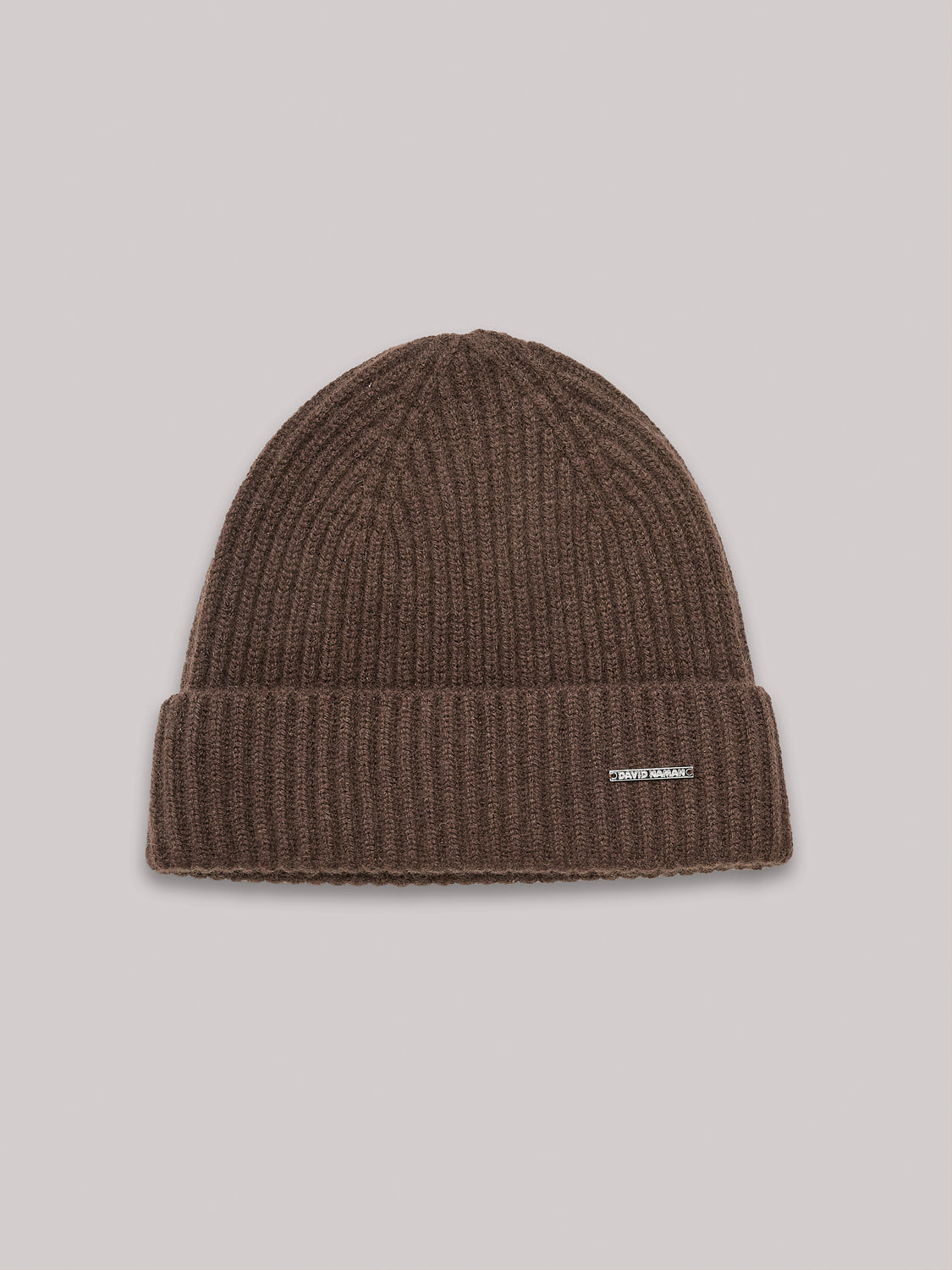 Ribbed cashmere beanie