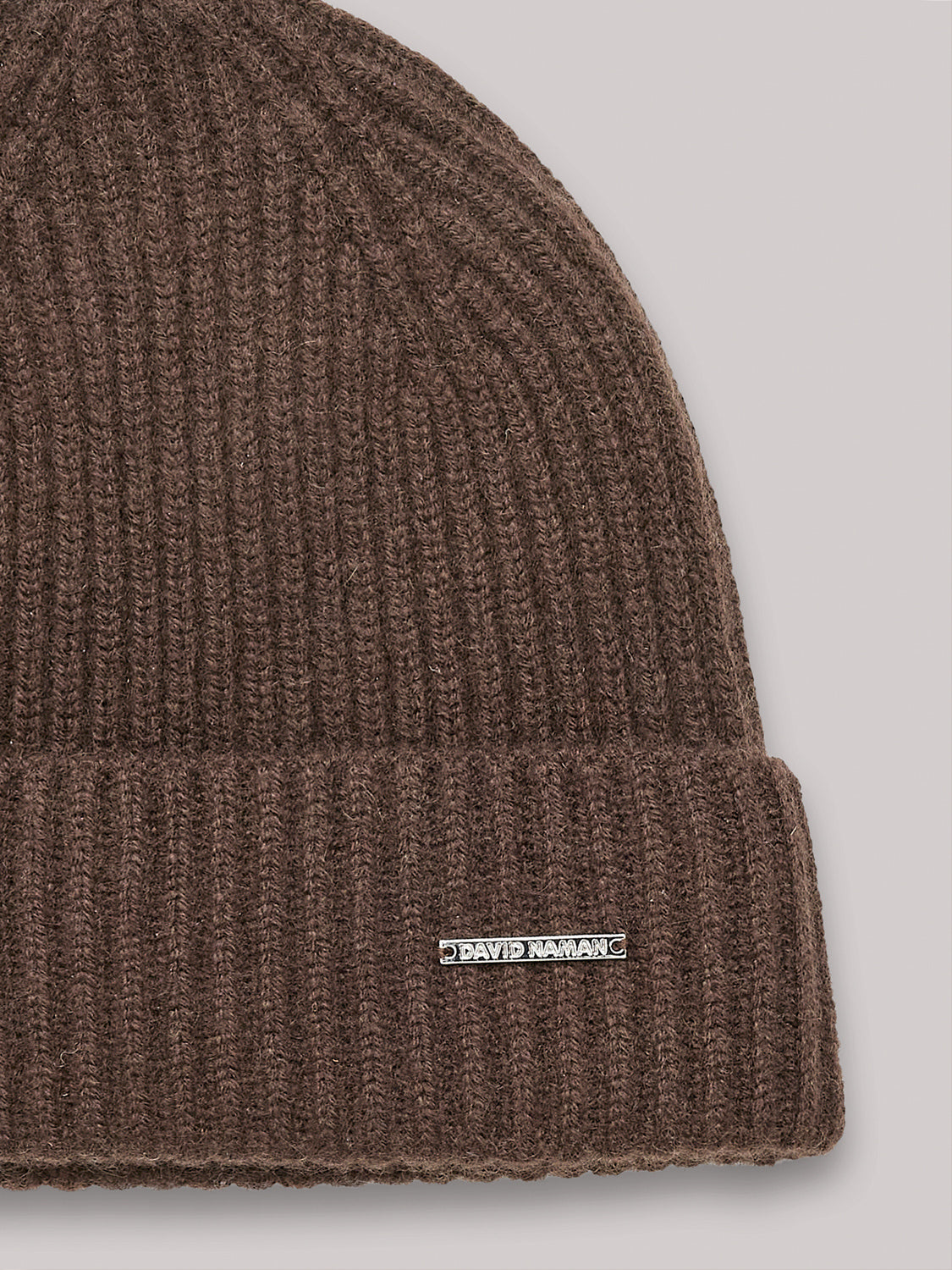 Ribbed cashmere beanie