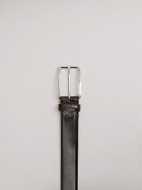 Polished leather belt