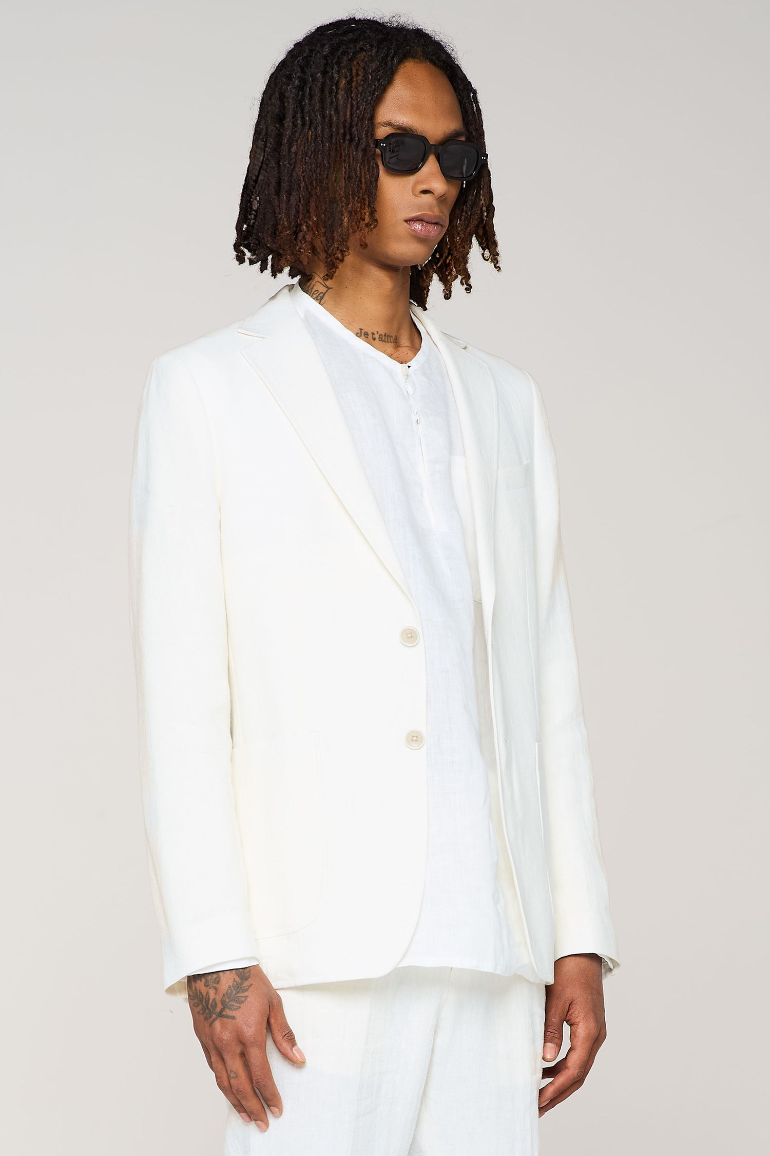 LINEN GAUZE SUIT BLAZER