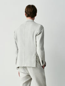 Giacca da abito in misto lana chevron